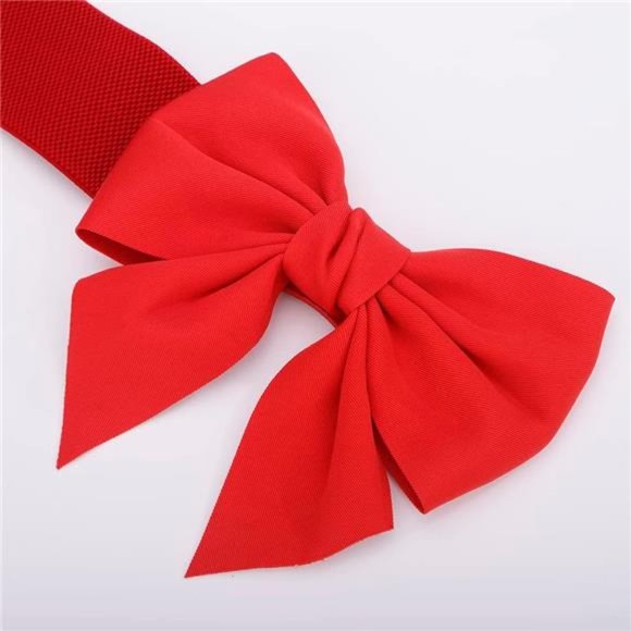 Sexy Bowknot Wide Elastic Waist Belts for Women Color 6 - Picture 4 of 5